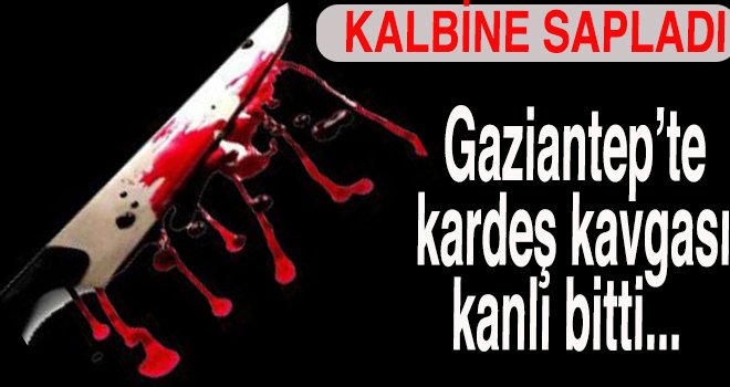 Gaziantep'te kardeş kavgasında kan aktı: 1 ölü
