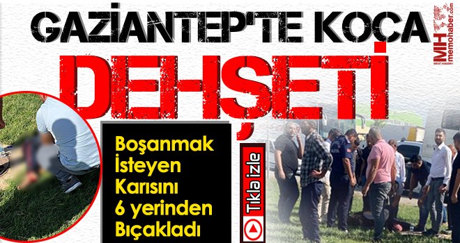 Gaziantep'te koca dehşeti! Boşanmak isteyen karısını 6 yerinden bıçakladı