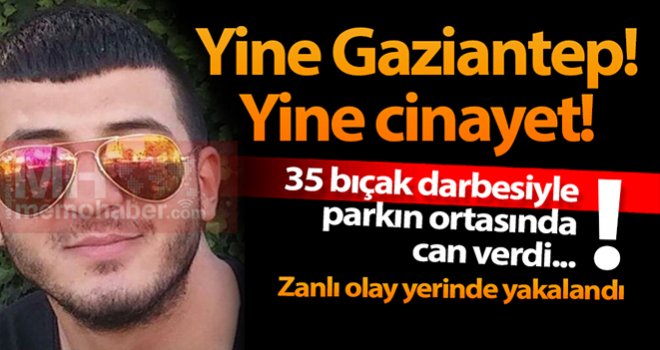 Gaziantep'te korkunç Cinayet! Parkın ortasında 35 bıçakla...