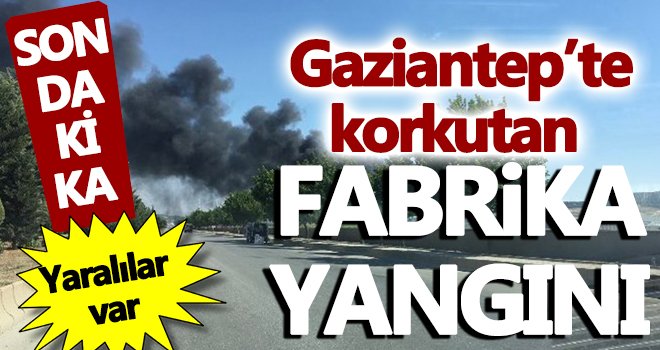 Gaziantep'te korkutan fabrika yangını!..