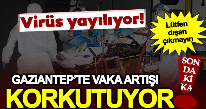 Gaziantep’te Korona'da korkunç artış sürüyor!