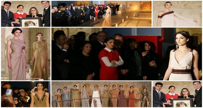 GAZİANTEP'TE KUTNU KUMAŞ DEFİLESİ