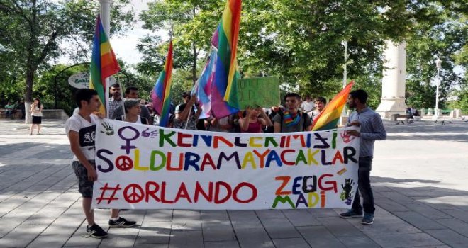 Gaziantep'te LGBT eylemi