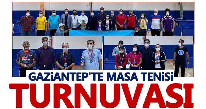 Gaziantep'te masa tenisi turnuvası...