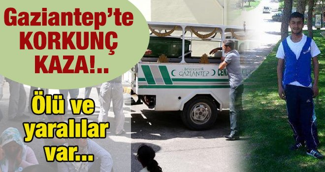 Gaziantep'te minibüs TIR'a çarptı: 1 ölü, 3 yaralı