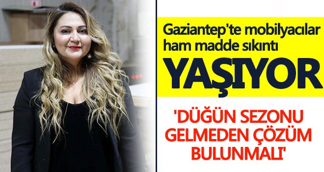 Gaziantep'te mobilyacılar ham madde sıkıntısı yaşıyor