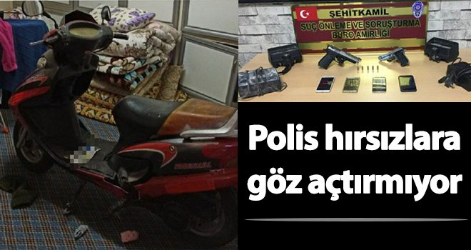 Gaziantep’te motosiklet hırsızlığına gözaltı!