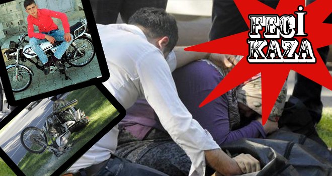 Gaziantep'te motosikletli genç kasksız ölüme gitti