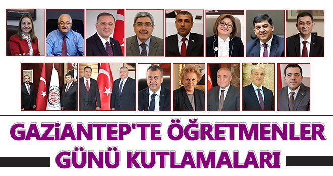 Gaziantep'te Öğretmenler Günü kutlamaları