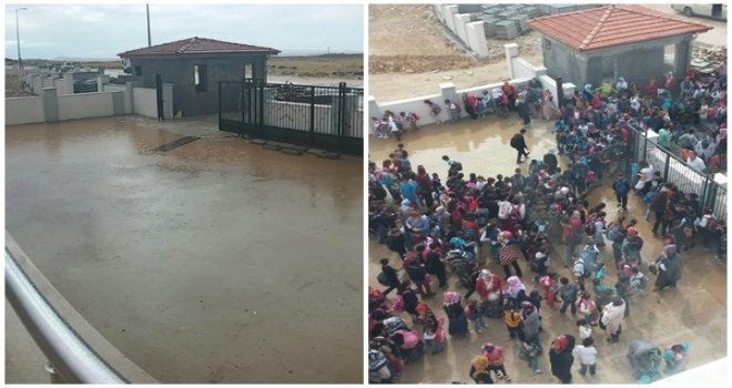 GAZİANTEP'TE ÖĞRENCİLER OKULDA MAHSUR KALDI