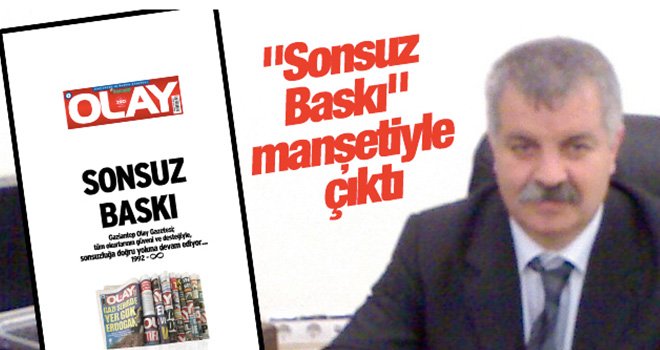 Gaziantep'te Olay Gazetesi yıldönümünü 'Sonsuz Baskı' manşetiyle çıktı