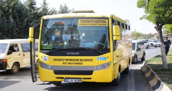 Gaziantep'te otobüsler ücretsiz