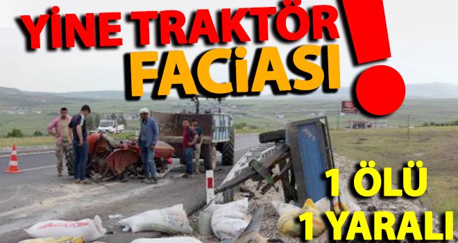 Gaziantep’te otomobil aynı yönde ilerleyen traktöre çarptı