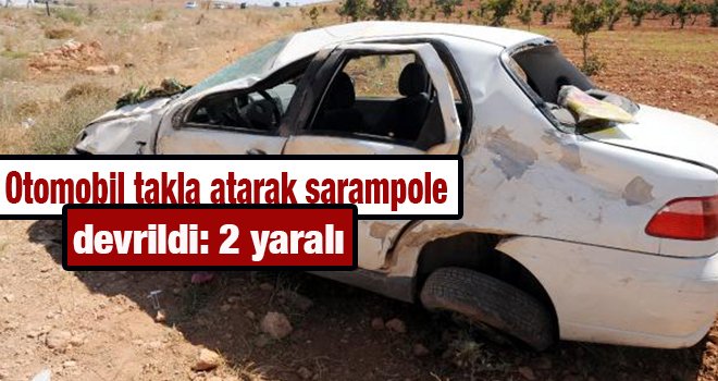 Gaziantep'te otomobil devrildi: 2 yaralı