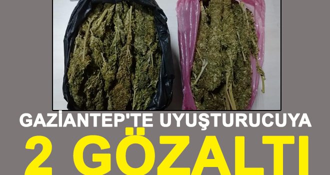Gaziantep'te otomobilde 2 kilo esrar ele geçirildi