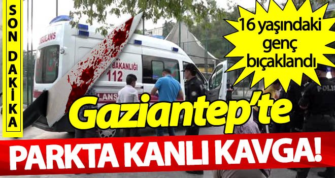 Gaziantep'te parkta dehşet! Gençlerin kavgasında kan aktı