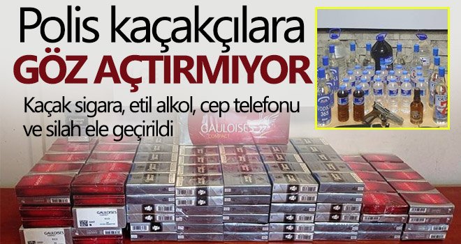 Gaziantep'te polis kaçakçılara göz açtırmıyor...