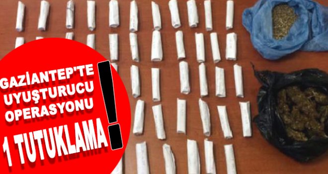 Gaziantep'te, polisin uyuşturucu operasyonu
