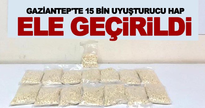 Gaziantep'te polisten uyuşturucu tacirlerine operasyon