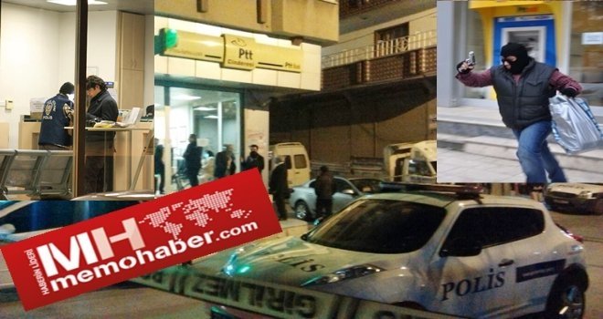 Gaziantep'te PTT Şubesinde Kar Maskeli Silahlı Soygun