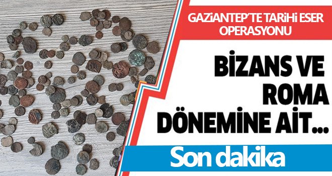 Gaziantep'te Roma ve Bizans dönemine ait 163 sikke ele geçirildi