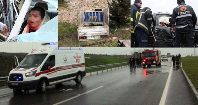 Gaziantep'te sağanak ve dolu kazalara neden oldu: 1 ölü, 21 yaralı- Yeniden