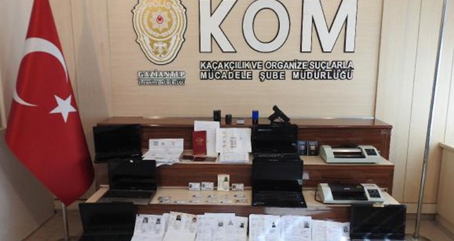 Gaziantep'te sahte evrakdan 2 kişi gözaltında