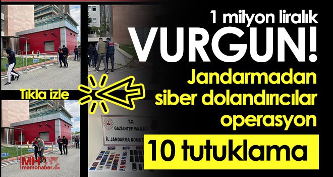 Gaziantep’te siber dolandırıcılar 1 milyon vurgun yaptılar