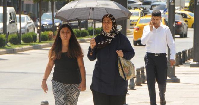 Gaziantep’te sıcaklık bunaltıyor...