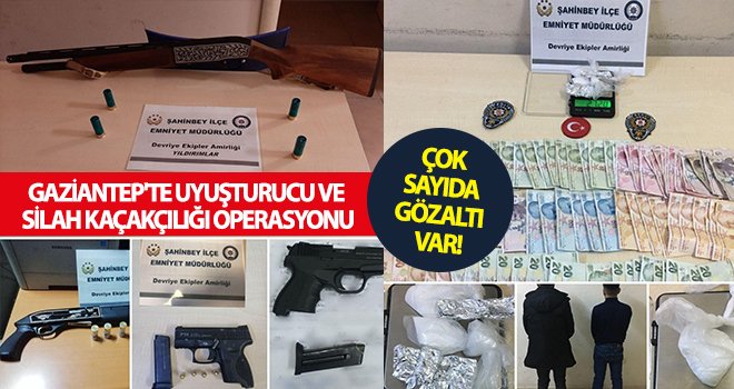 Gaziantep'te silah kaçakçılığı operasyonu!..