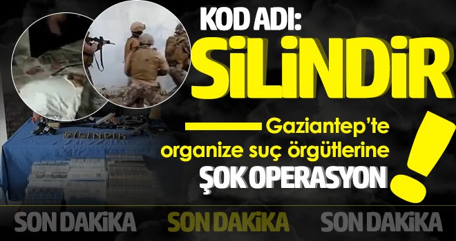 Gaziantep'te 'silindir' operasyonu: 10 gözaltı