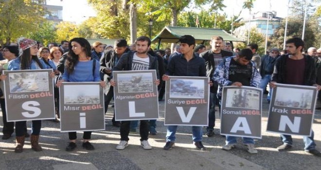 GAZİANTEP'TE SİLVAN PROTESTOSU