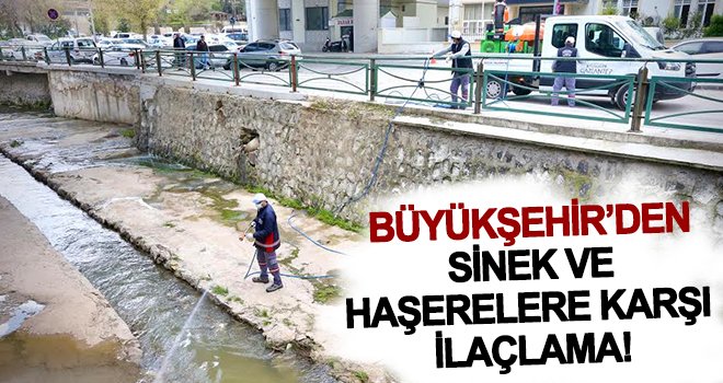 Gaziantep'te sinek ve haşerelere yönelik ilaçlama 