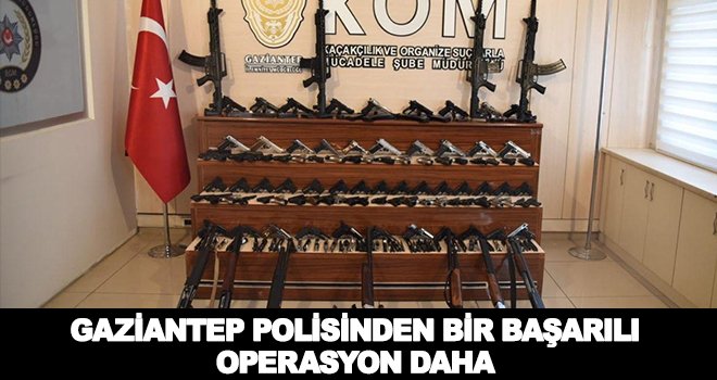Gaziantep'te şok baskın! Onlarca kaçak silah ele geçirildi
