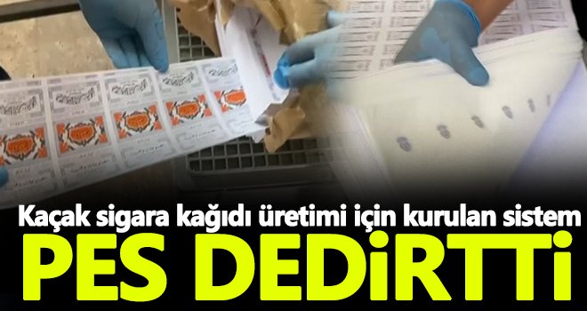Gaziantep'te şok operasyon! Kaçak sigara kağıdı ele geçirildi