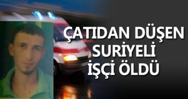 Gaziantep'te Suriyeli İşçi 7 Katlı Binadan Betona Çakıldı