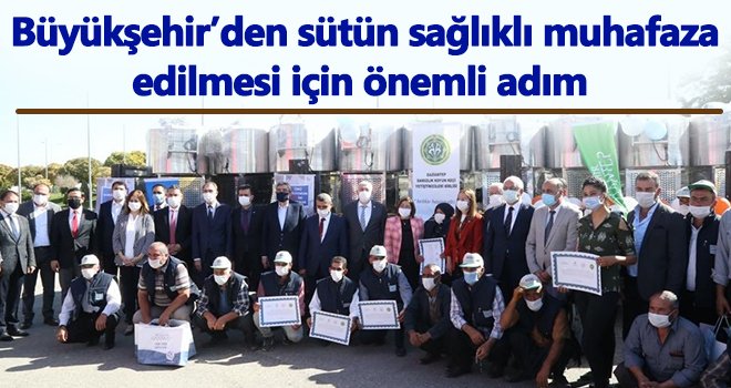Gaziantep'te süt üreticisine 300 litrelik süt soğutma tankı