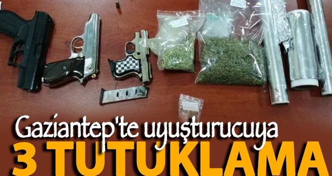 Gaziantep'te tabanca ve uyuşturucu ele geçirildi