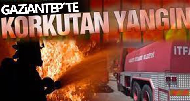Gaziantep'te Tekstil fabrikasında korkutan yangın