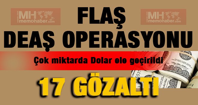 Gaziantep'te terör operasyonu: 17 gözaltı