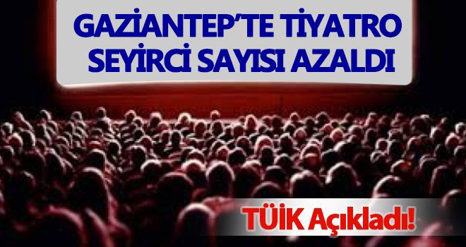Gaziantep’te tiyatro seyirci sayısı azaldı...