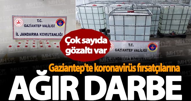 Gaziantep'te tonlarca sahte dezenfektan ele geçirildi