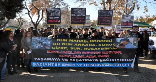 Gaziantep'te Uludere Protestosu