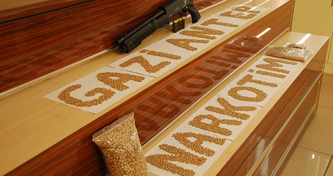 Gaziantep’te uyuşturucu kaptagon operasyonu