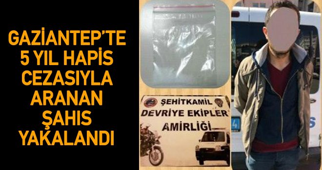 Gaziantep'te uyuşturucu ticareti yapan 1 kişi yakalandı