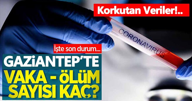 Gaziantep'te vaka sayısındaki artış hızla devam ediyor