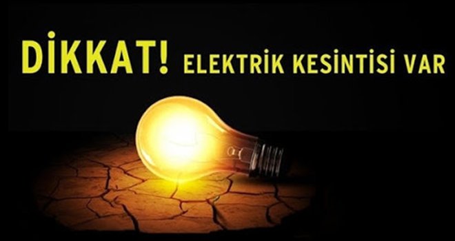 Gaziantep'te yarın elektrik kesintisi var!