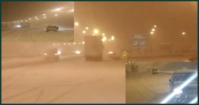 Gaziantep'te Yoğun Kar ve Sis Hayatı Felç Etti