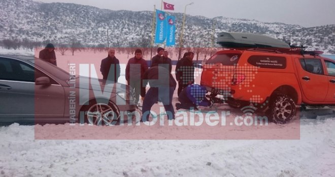 Gaziantep'te yolda kalanların imdadına AFAD yetişti