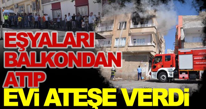 Gaziantep'te yürekler ağza geldi! Evini ateşe verdi...
